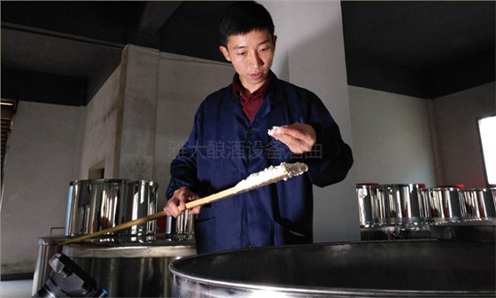 用糧食釀酒設(shè)備做生料酒的3大關(guān)鍵步驟，您清楚嗎？-03-生料釀酒攪拌