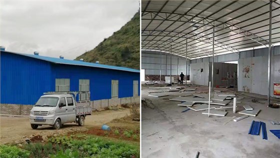 江華陳總引進(jìn)做酒設(shè)備，解決上了年紀(jì)的村民就業(yè)難問(wèn)題-01廠房建設(shè)中