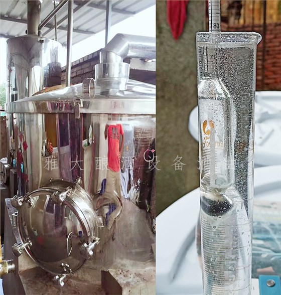 在雅大技術(shù)老師的指導(dǎo)下，頭酒達到75度