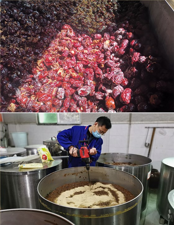 雅大釀酒設(shè)備廠家合作客戶新疆葉河源紅棗酒 2