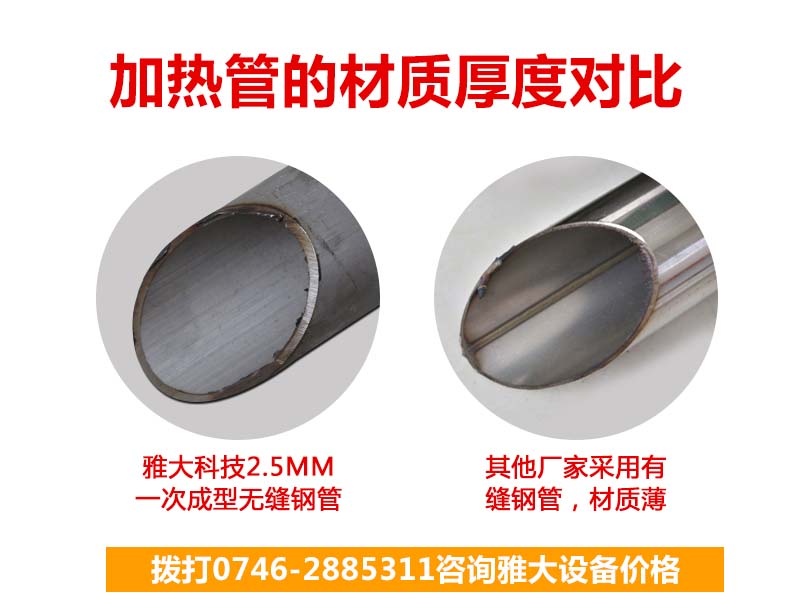 烤酒設備加熱管材質厚度對比